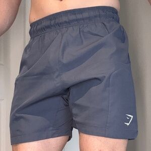 Gymshark Men's Navy/Gray Training Shorts (M)